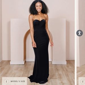 Black Velvet Quinn Revelry Bridesmaid Dress